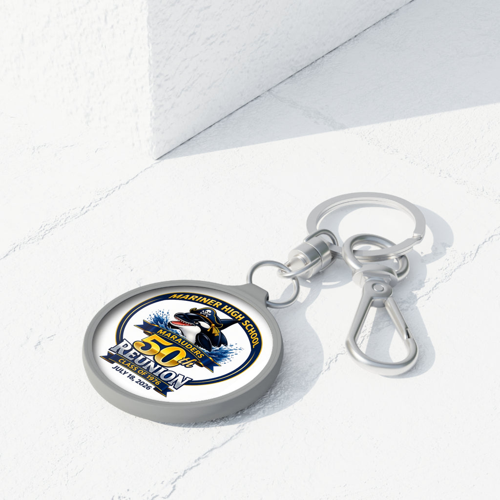50th Reunion Keyring Tag — Mariner High School Marauders Class of 1976