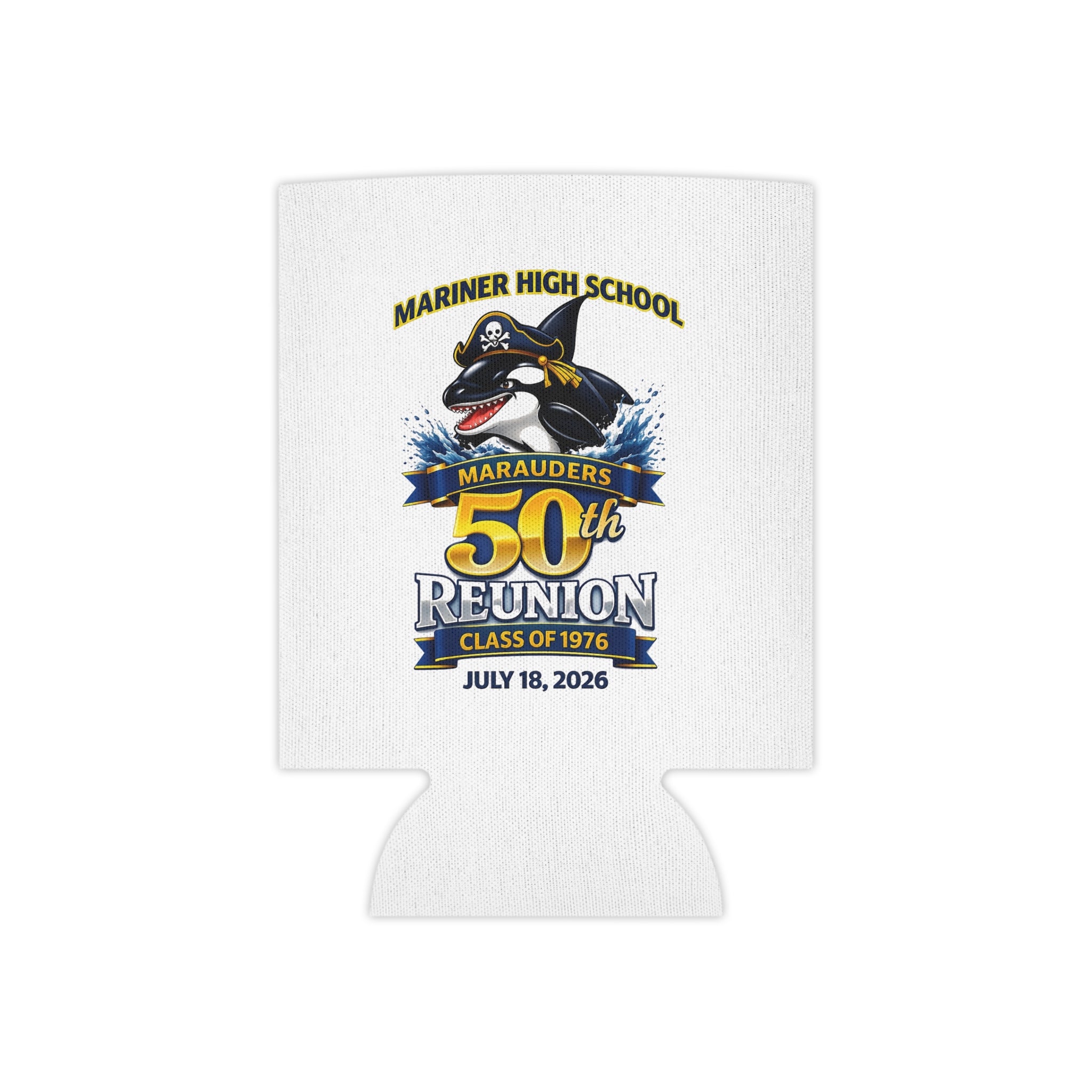 50th Reunion Can Cooler — Mariner High School Marauders Class of 1976