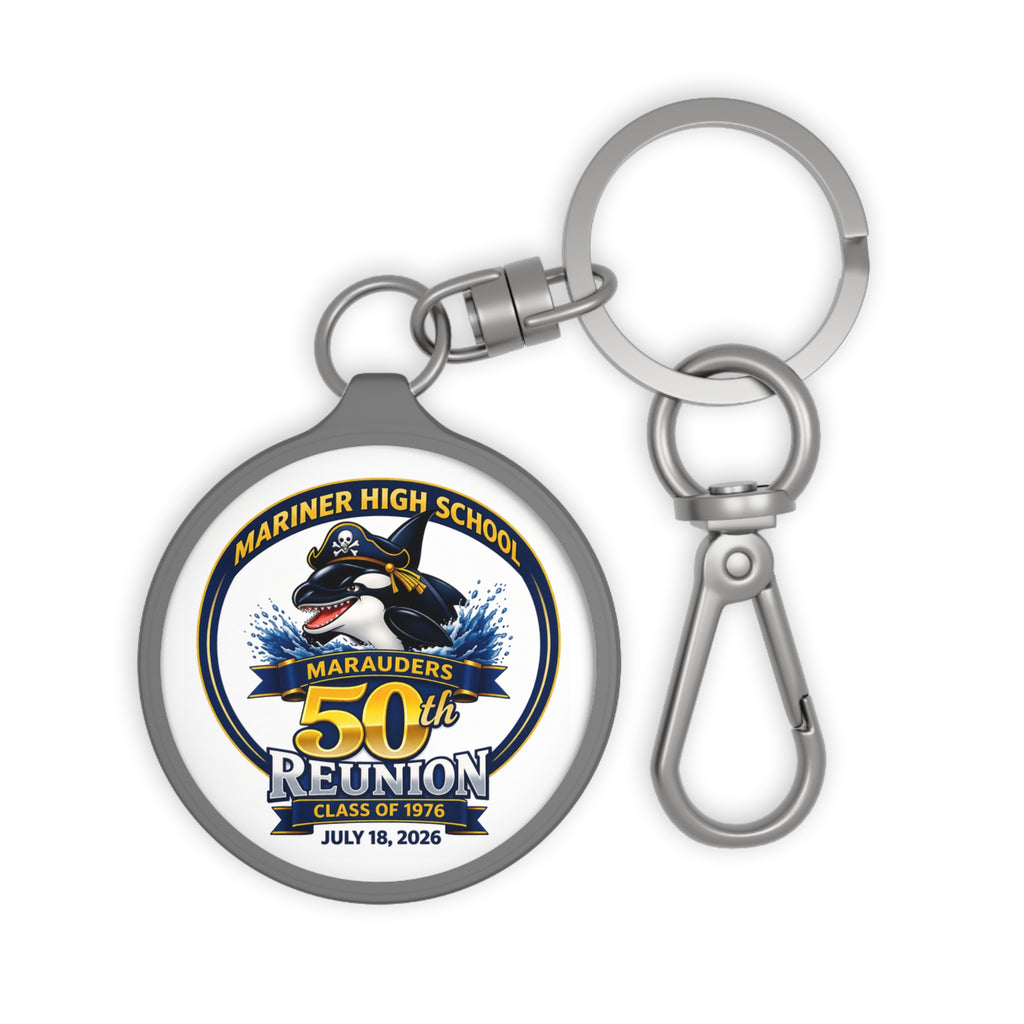 50th Reunion Keyring Tag — Mariner High School Marauders Class of 1976