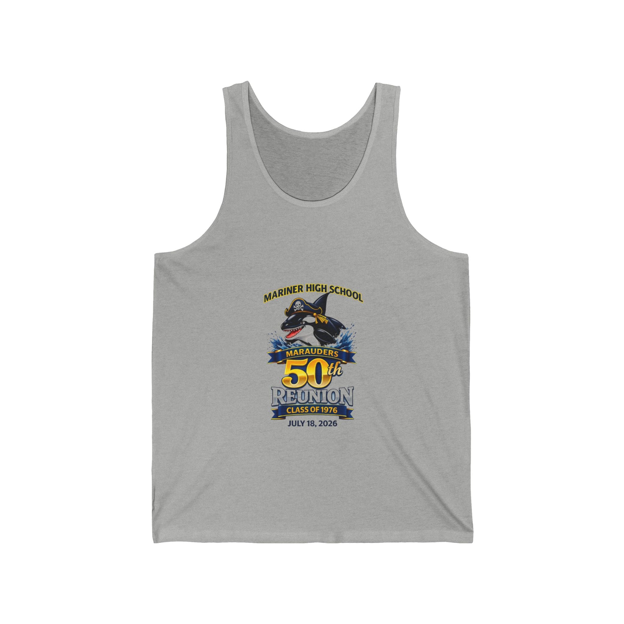 50th Reunion Tank Top — Mariner High School Alumni Tee (Class Reunion, July 16 2026)