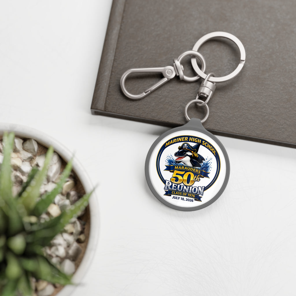 50th Reunion Keyring Tag — Mariner High School Marauders Class of 1976